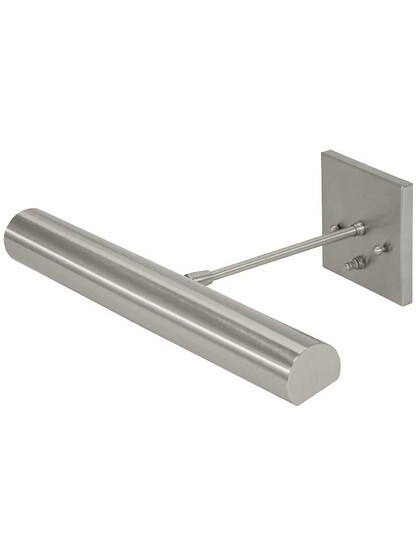 Contemporary Direct-Wire 16 inch Picture Light in Satin Nickel.